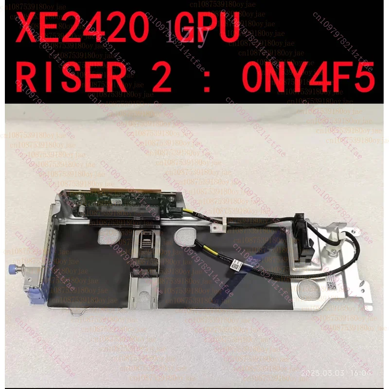 95%NEW Original 0NY4F5 NY4F5 For DELL Powerage XE2420 Edge Server Expansion Card 2 GPU RISER 2 with Cable