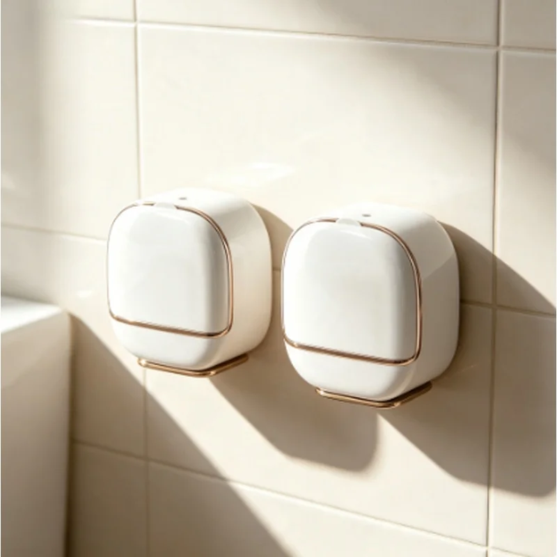 Hanging Waterproof Shower Soap Box With Drainage Hole Bathroom Soap Holder Storage Rack