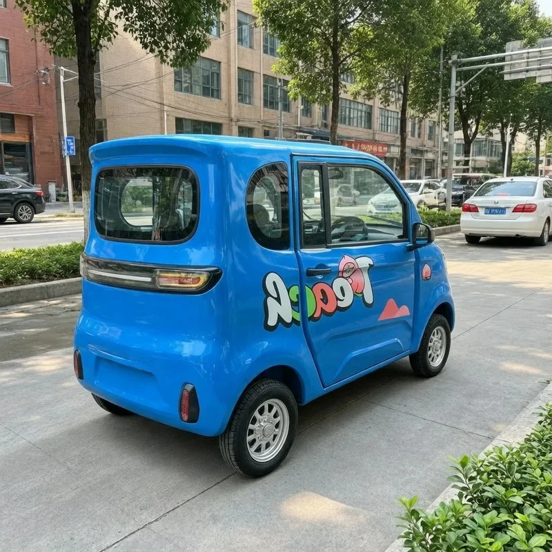 Miniature Vehicle Transportation. Household Short-distance Travel Four-wheel Vehicle.