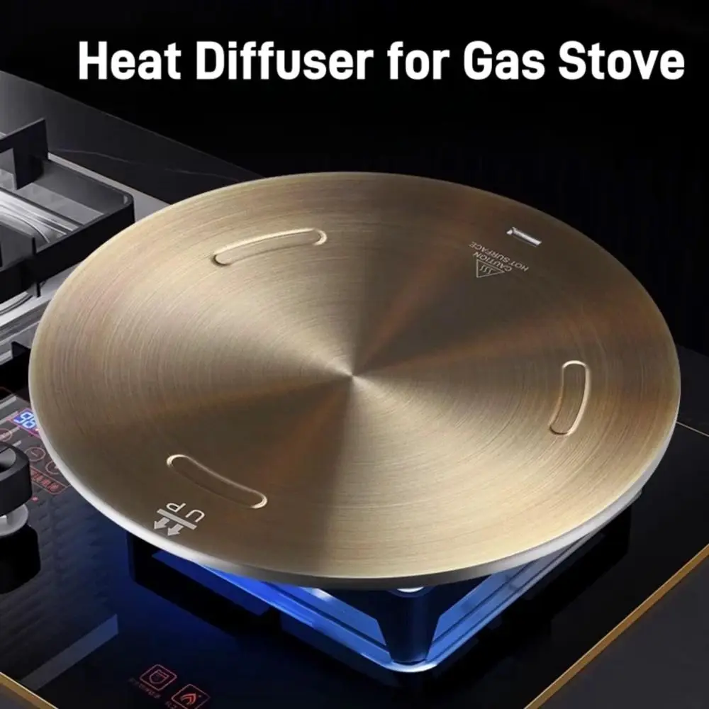 

16/20/24/28cm Induction Cooker Heat Conduction Plate Stainless Steel with Removable Handle Heat Transfer Disk Rose Gold