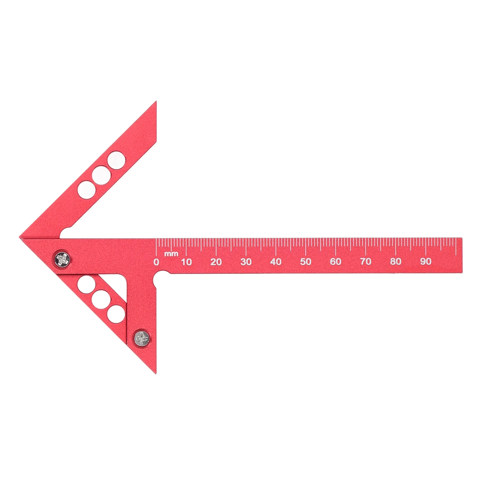 Aluminum Alloy Center Marking Device 45 Degree Angle Woodworking Measuring Ruler For Drawing Centerlines In Woodworking Work