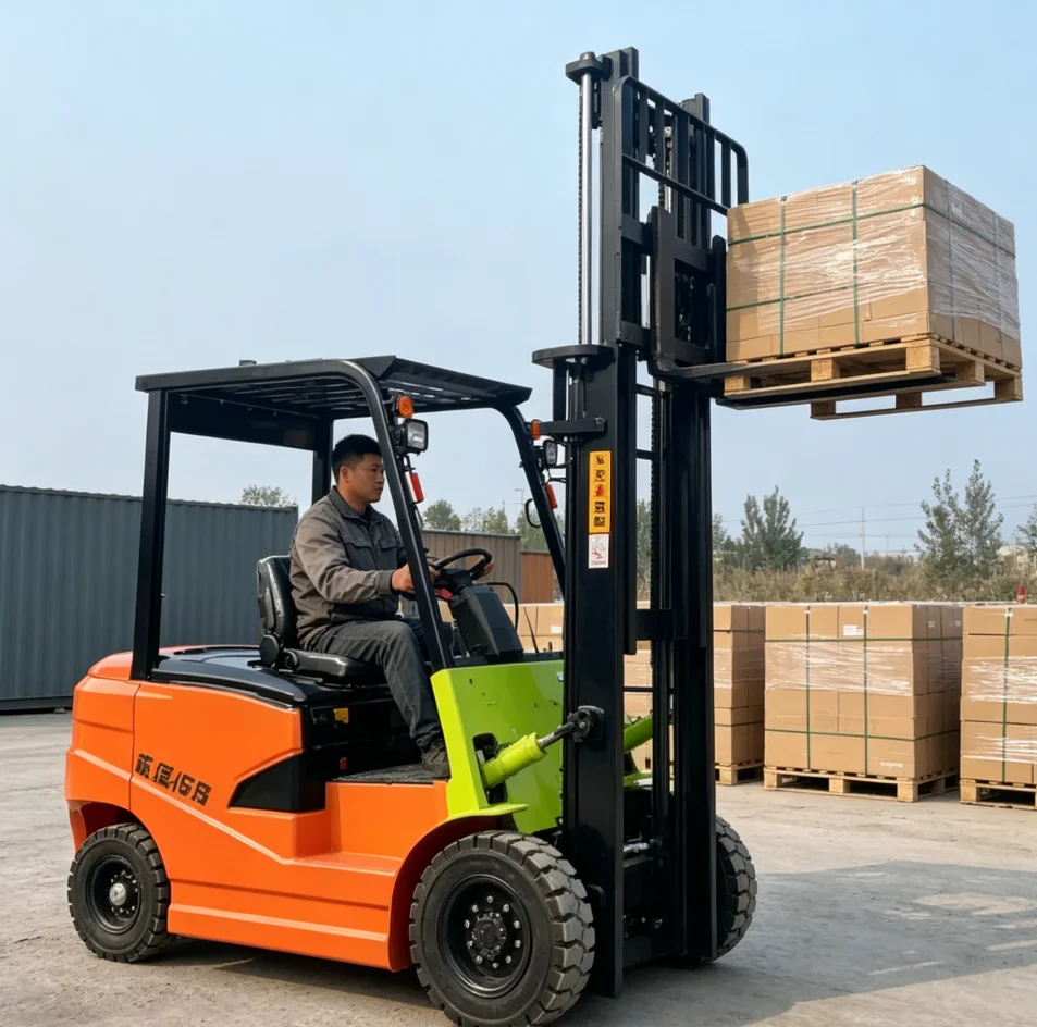 New Energy Multifunctional Forklift 1.5-3 Ton Battery Electric Forklift Truck Mini Electric Forklift  for Heavy Cargo Transport
