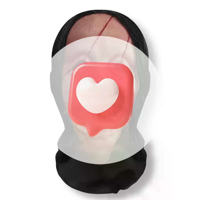 Maska na Halloween z nadrukiem 3D Ghost Face, elastyczna siatka, maska na całą twarz, nakrycie głowy z czaszką, zabawna maska na imprezę, rekwizyty do cosplayu na Halloween, horror.