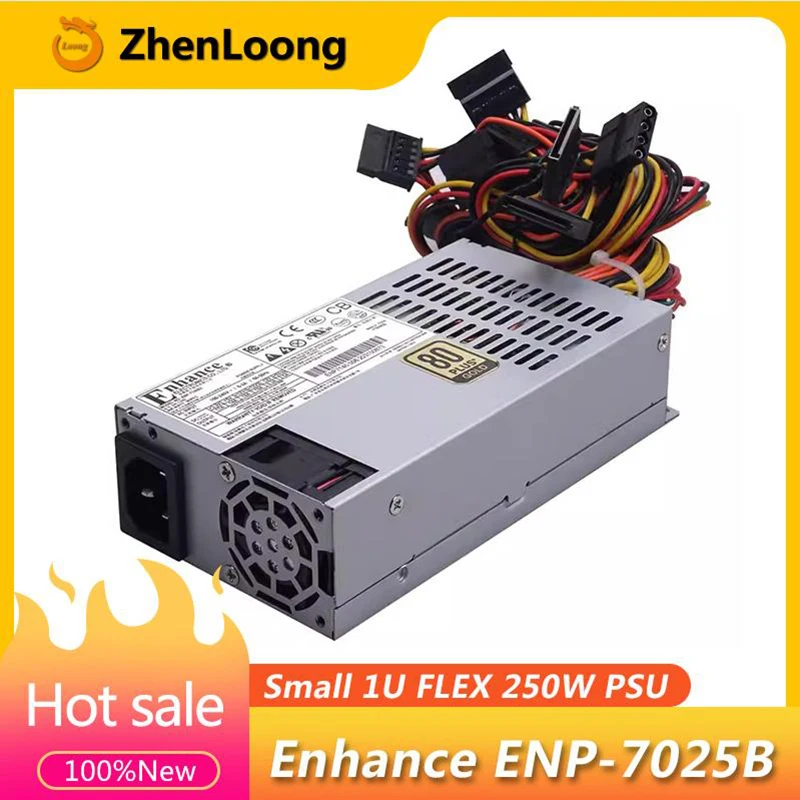 

ZhenLoong Small 1U 250W Enhance ENP-7025B Standard Flex Server Power Supply80PLUS Bronze Certification NAS PC PSU