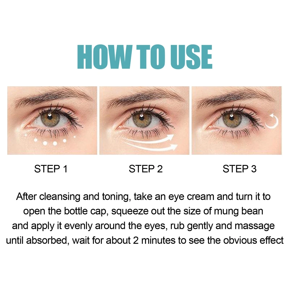 5 Packs Instantly Anti Wrinkles Eye Cream Hyaluronic Acid Reduce Bags Fine Lines Puffiness Tightens Skin Beauty Health Maquiagem