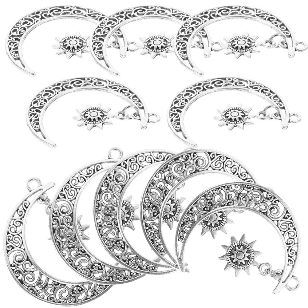 

15Pcs Moon Sun Alloy Charms Creative Pendants for Necklace Bracelet Earring DIY Jewelry Making Accessories Unique Alloy Jewelry