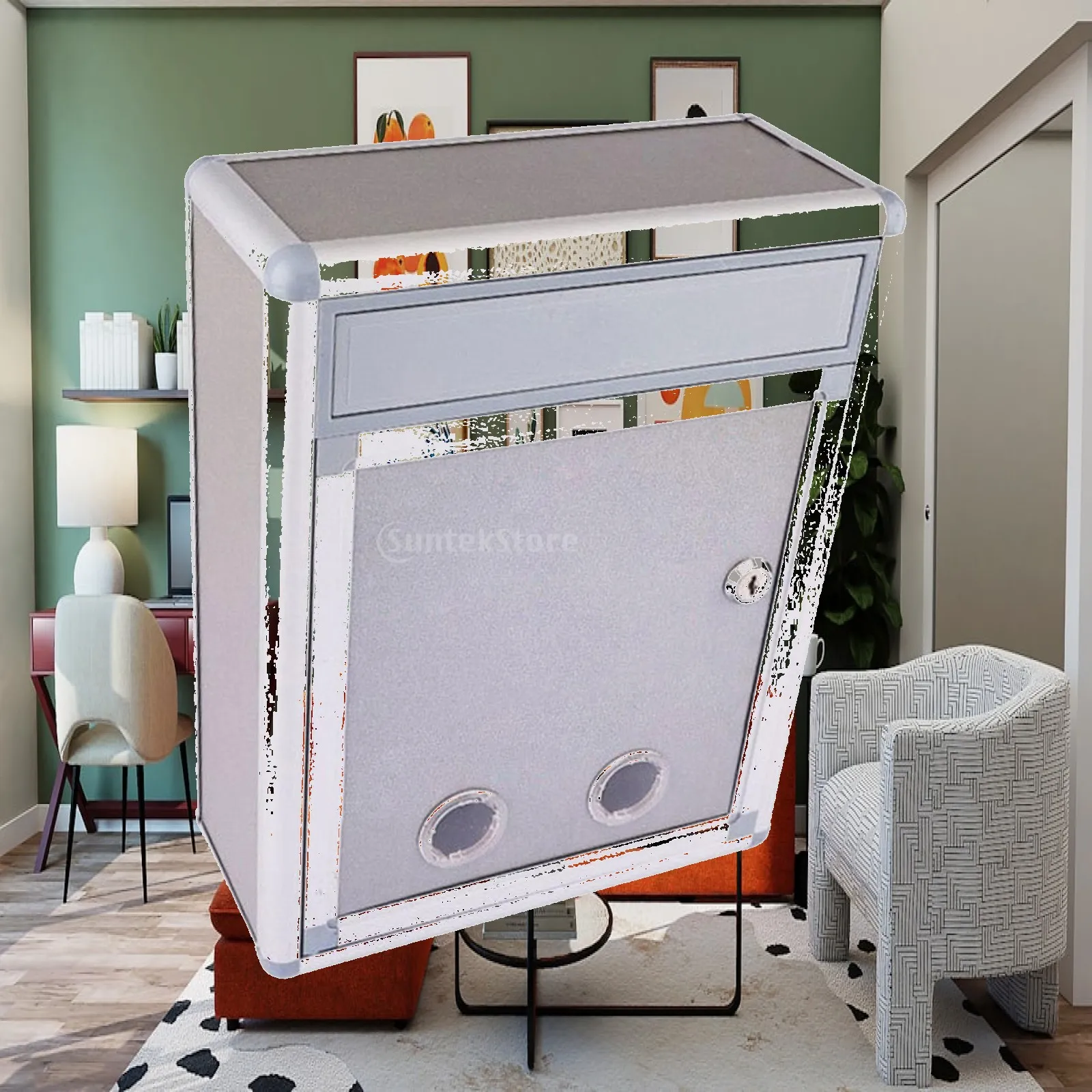 Wall Mounted Mailbox with Key with Lock Collection Box Suggestions Drop Box for Apartments Residential Buildings Community Units