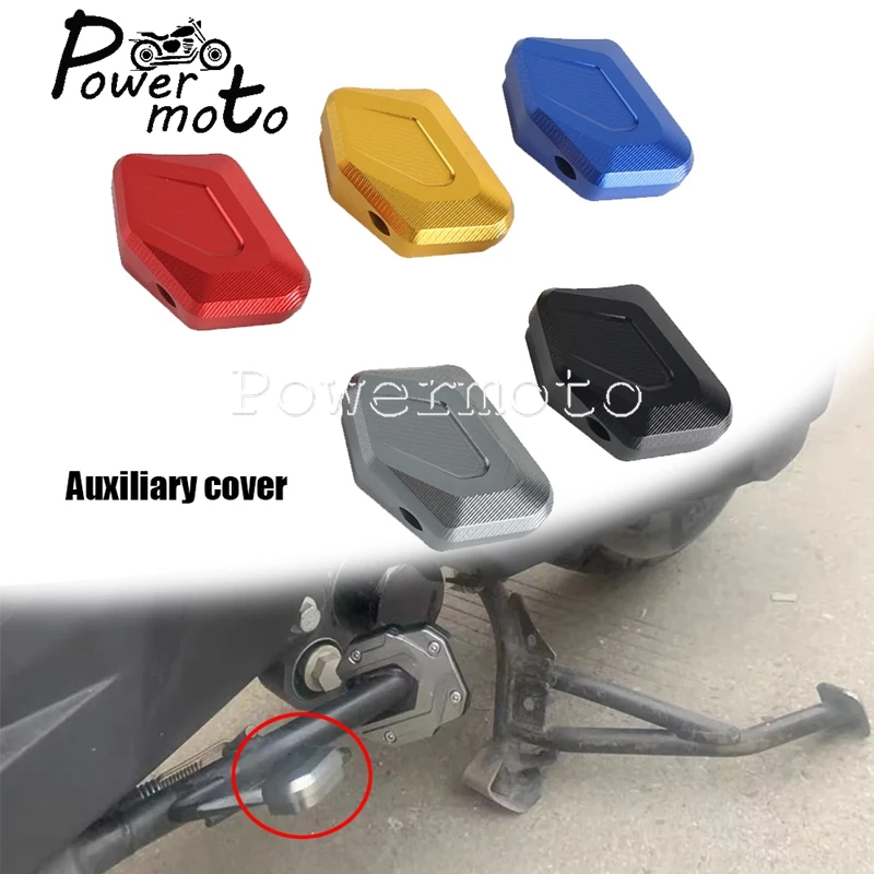 Motorcycle Supports Kickstand Column Aluminum Auxiliary Cover Parking Stand Side Extensio Holder Guard For BMW C400GT C400 2022