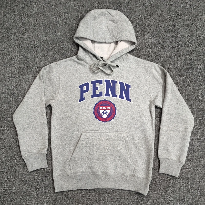 

Толстовка свободного кроя с флисовой подкладкой Pennsylvania University UPENN, весна-осень-зима, повседневная, удобная, тонкая, без капюшона