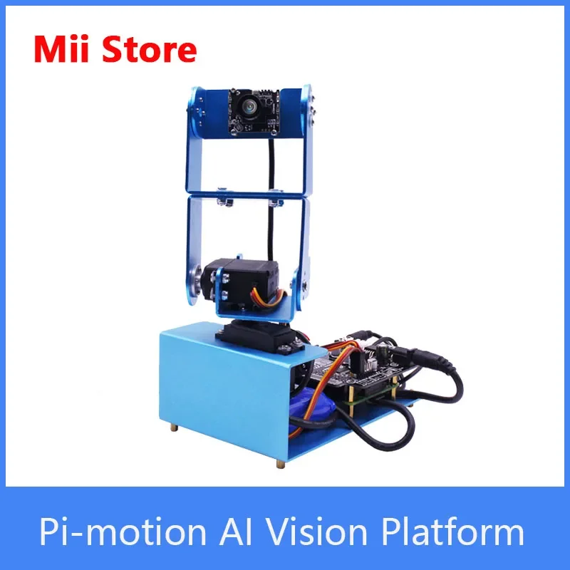 روبوت منصة رؤية Pi-motion AI، يدعم برمجة Python OpenCV AI الذكاء الاصطناعي، مناسب لـ Raspberry Pi 4B/3B+