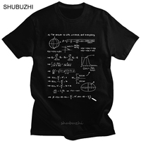 Funny Math T-shirt Meaning Of Life Shirt Men Pure Cotton Short Sleeve Humor Mathematical Tshirt for Mathematicians Gift Tee Tops