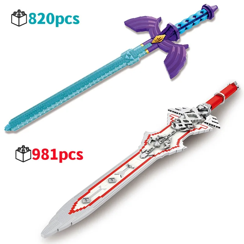 

Technical Classic Game Prop Sword, High Difficulty Anime Movie Bricks Set, Creative Handheld Toy, Exquisite Box, Holiday Gift