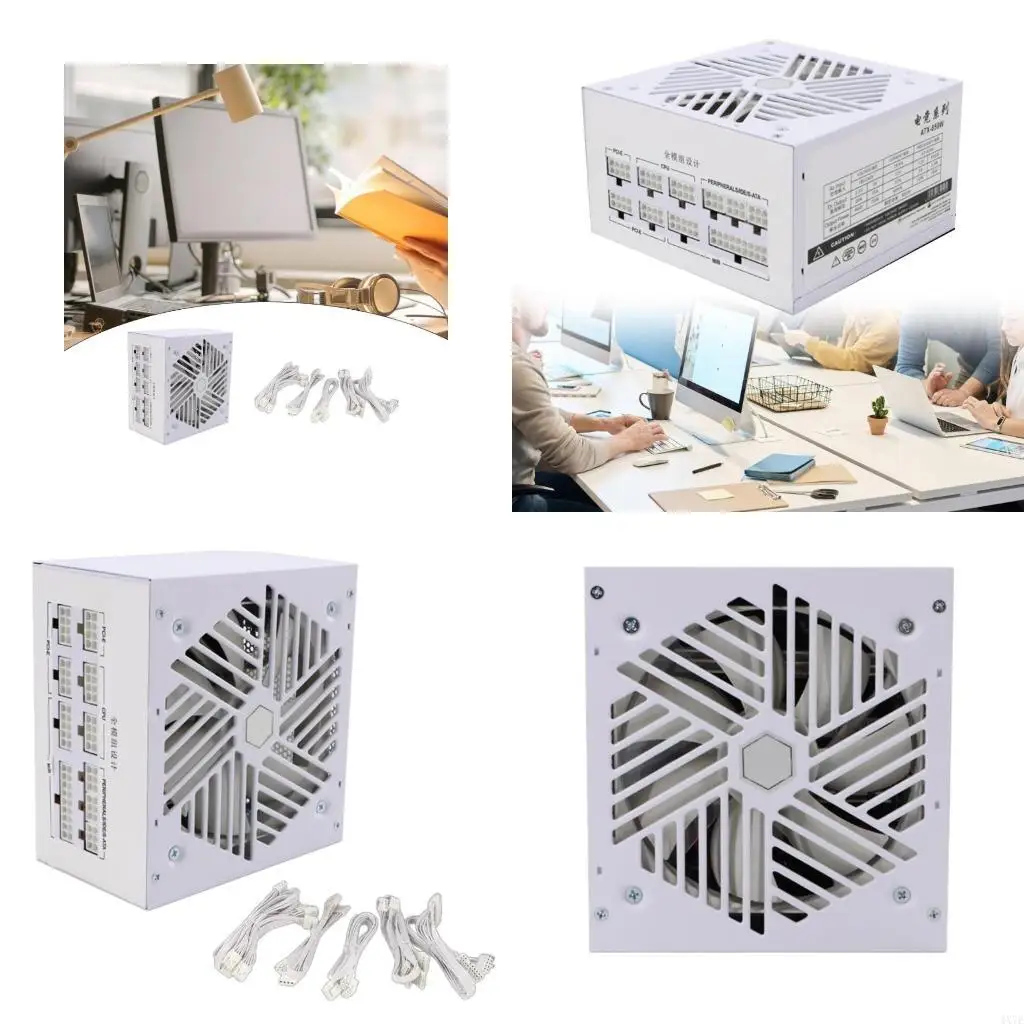 

Игровой блок питания 4X7E, 850 Вт, полностью модульная система прокладки кабелей, тихий 120-мм вентилятор с гидравлическим