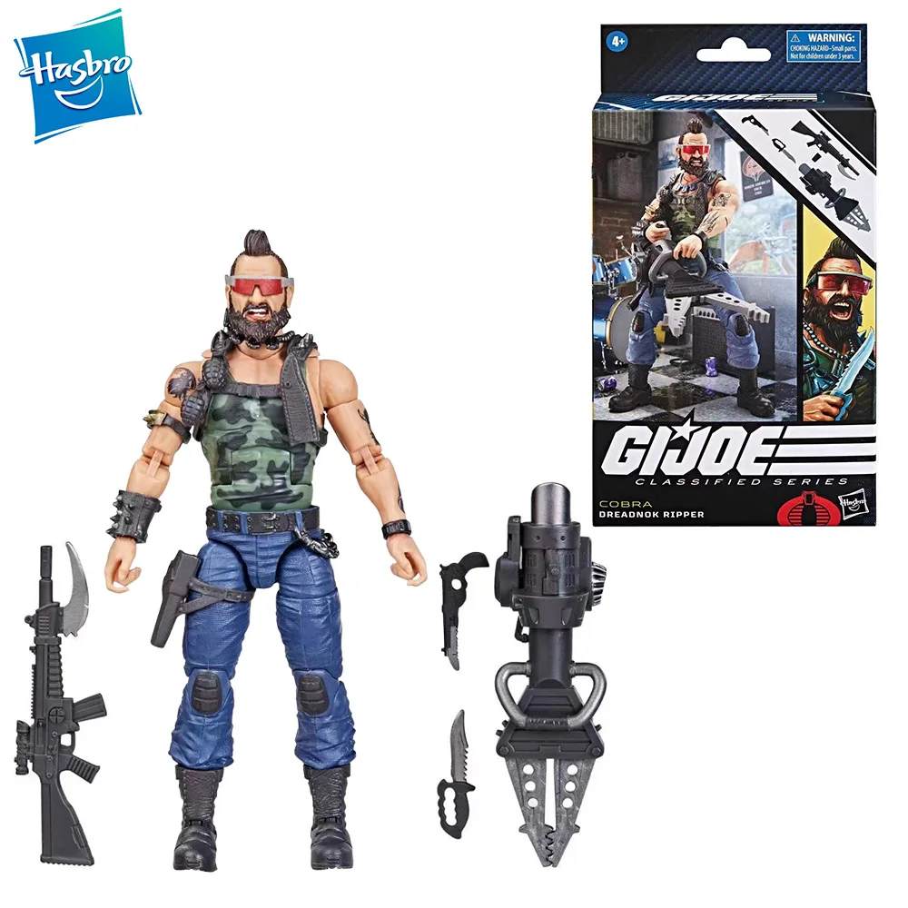 In Stock Original Hasbro G.i. Joe Classified Series Dreadnok Ripper Anime Figure Action Figure Model Collection Toys for Boys