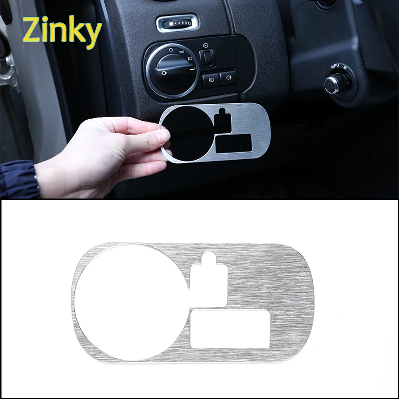 

Car headlight switch decorative frame cover sticker Suitable for Land Rover Discovery 4 LR4 Range Rover Sport L320 2010-2016 LHD