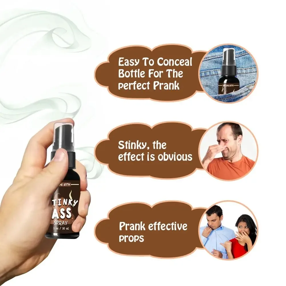 Stinky Spray Prank Toy Novelties Liquid Fart Gag Prank Joke Spray Can Stink  Smelly Stinky Gas 100ML view 5
