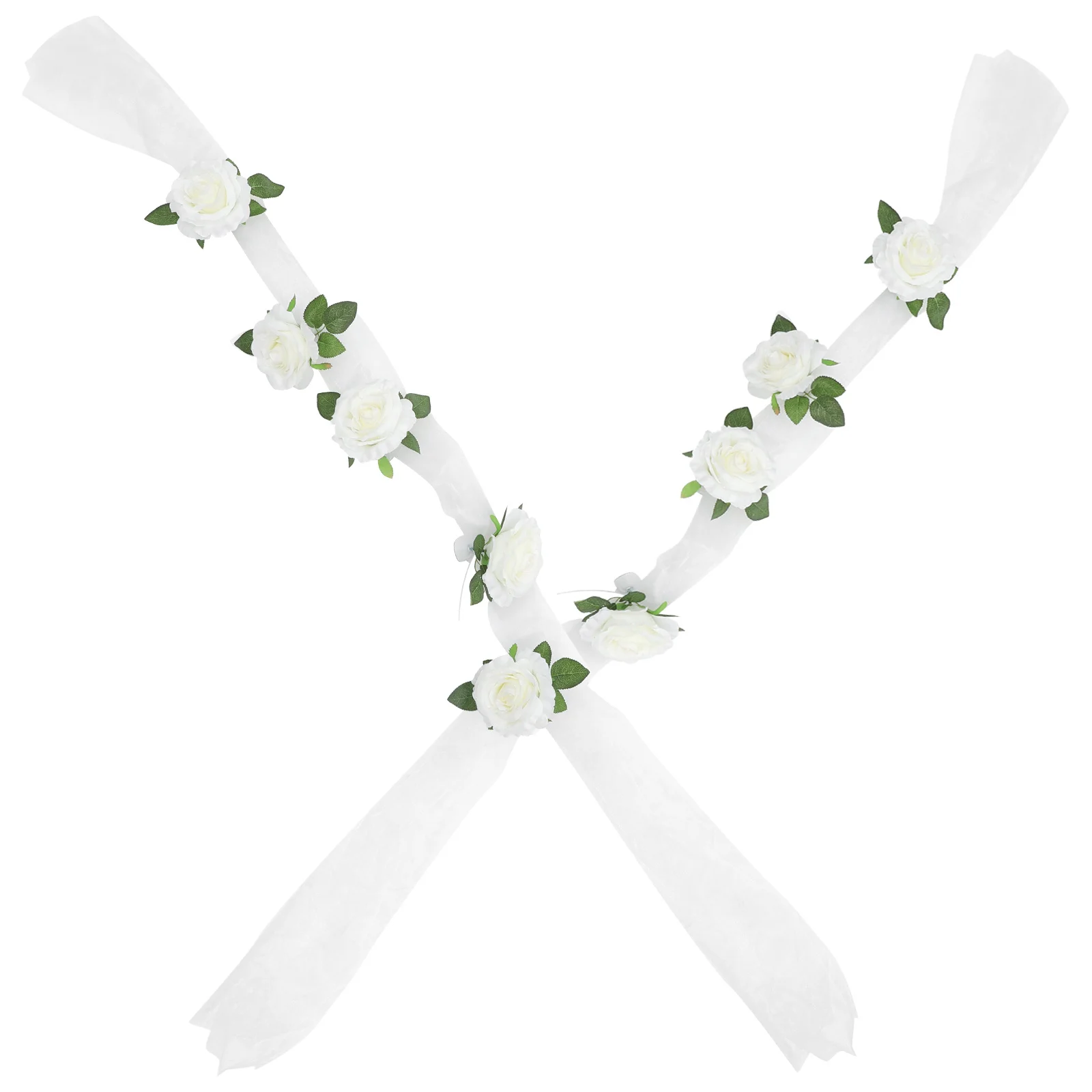 

1Set Romantic Wedding Car Flower Decor Lightweight DIY Rose Ornaments Perfect for Special Occasions and Ceremonies