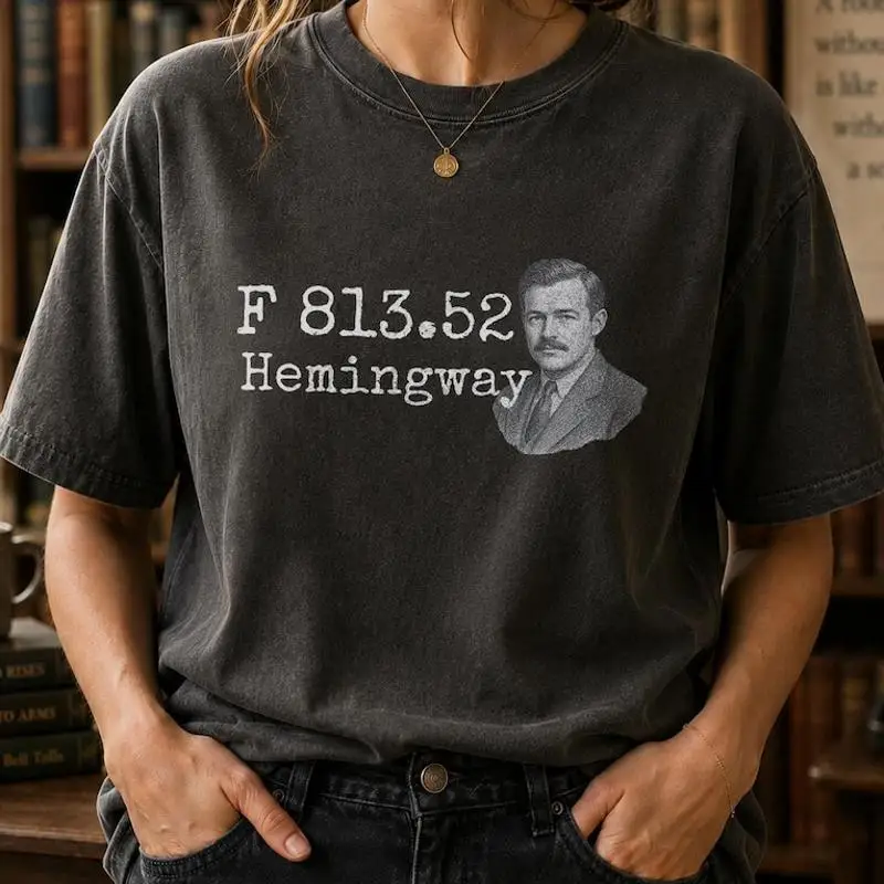 Ernest Hemingway Literary Graphic T-Shirt
