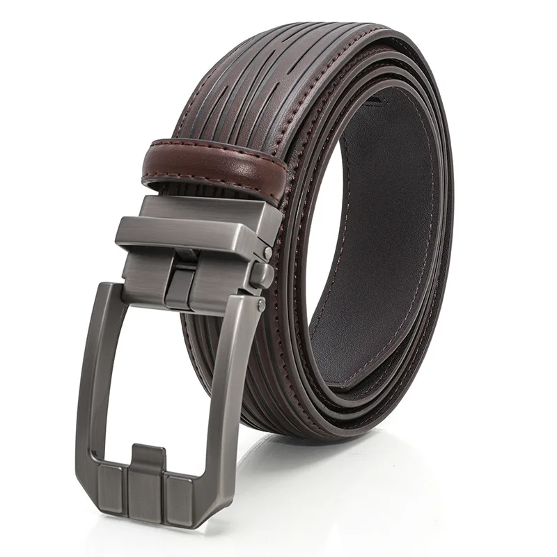 Belt men's high-end automatic buckle belt casual simple business alloy belt