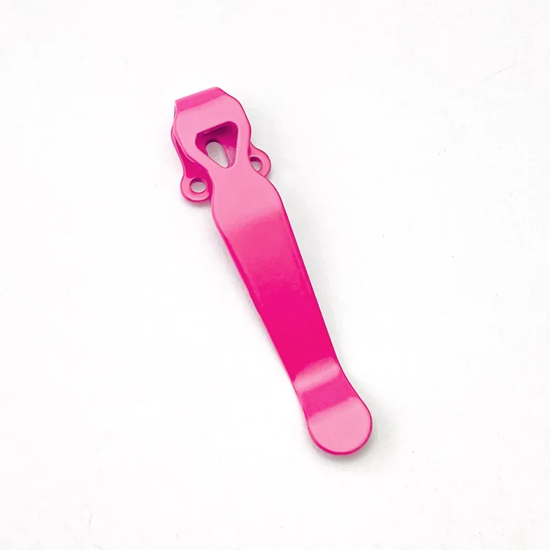 1PCS Pink Folding Knife Clip CNC Titanium Alloy Waist Clamp For Benchmade Bugout 551 710 Emerson Knife Deep Carry Clip