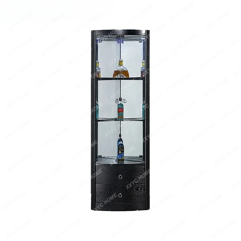 

Wine cabinet display cabinet glass door against the wall locker restaurant
