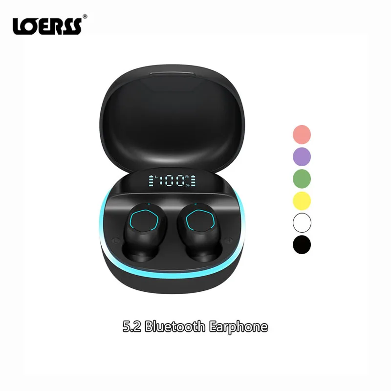 TWS 5.2 Bluetooth Earphone Hifi Stereo Sound Effect Headphone Waterproof Candy Color Smart Earbuds Gaming Sport Music Earbuds