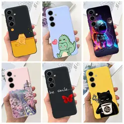 For Samsung Galaxy S24 5G Case S24 Plus New Fashion Cartoon Cover Soft Silicone Phone Case For Samsung S24 Ultra S 24 S24+ Shell