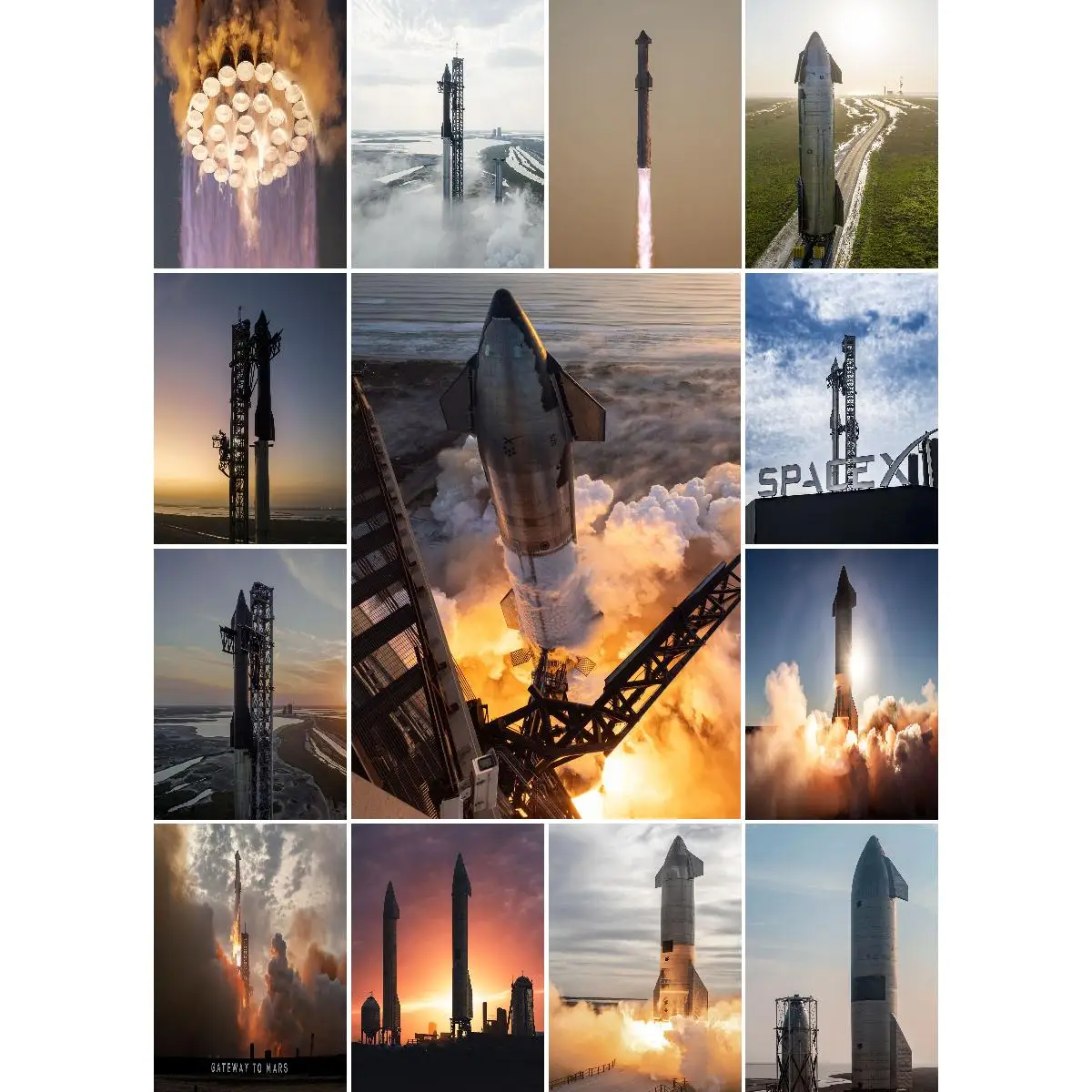 SpaceX Starship SN8 Wall Art Poster, Passionate Space Collection, Home and Office Decor, Équilibring Enthousiast Gift