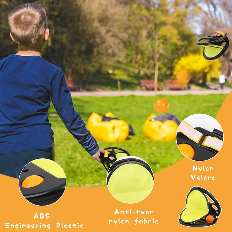 Catch Game, Catch Game Set, Indoor and Outdoor Hand Throwing and Catching Game, Educational Racket,