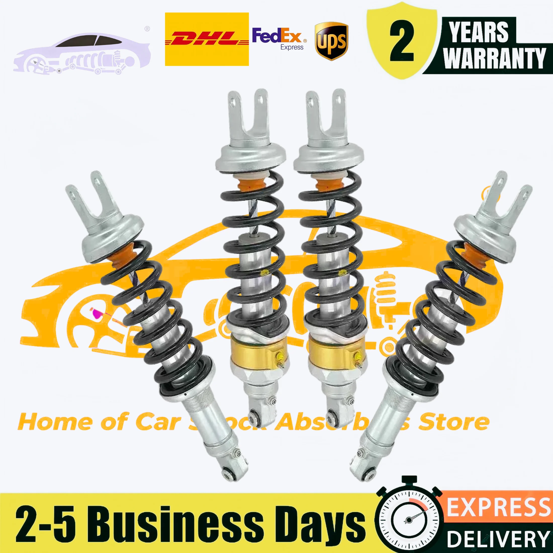 4 Pieces For 470412019P 470412019K Lamborghini Aventador LP700 2012-2017 Front Rear Left and Right Shock Strut Assys with Lift