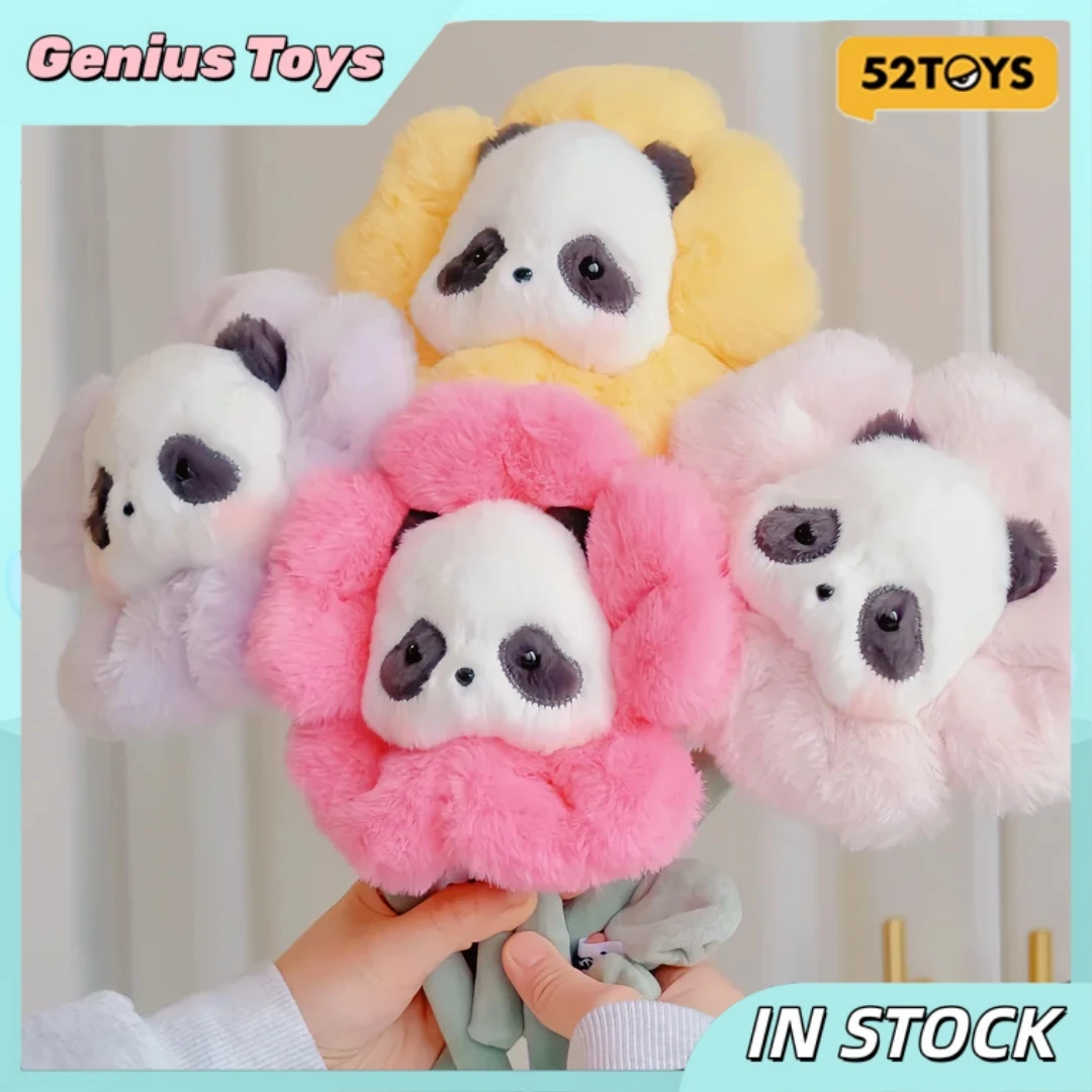 

Panda Roll Fluffy Flower Blind Box Cute Flower Bouquet Panda Figurine Collectible Toys Trendy Surprise Ideal Gift For Girls