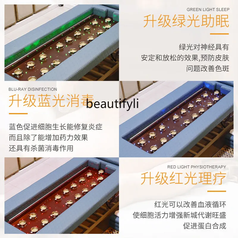 Automatic Smoke-Free Moxibustion Bed Fumigation Physiotherapy Health Massage Massage Couch Household