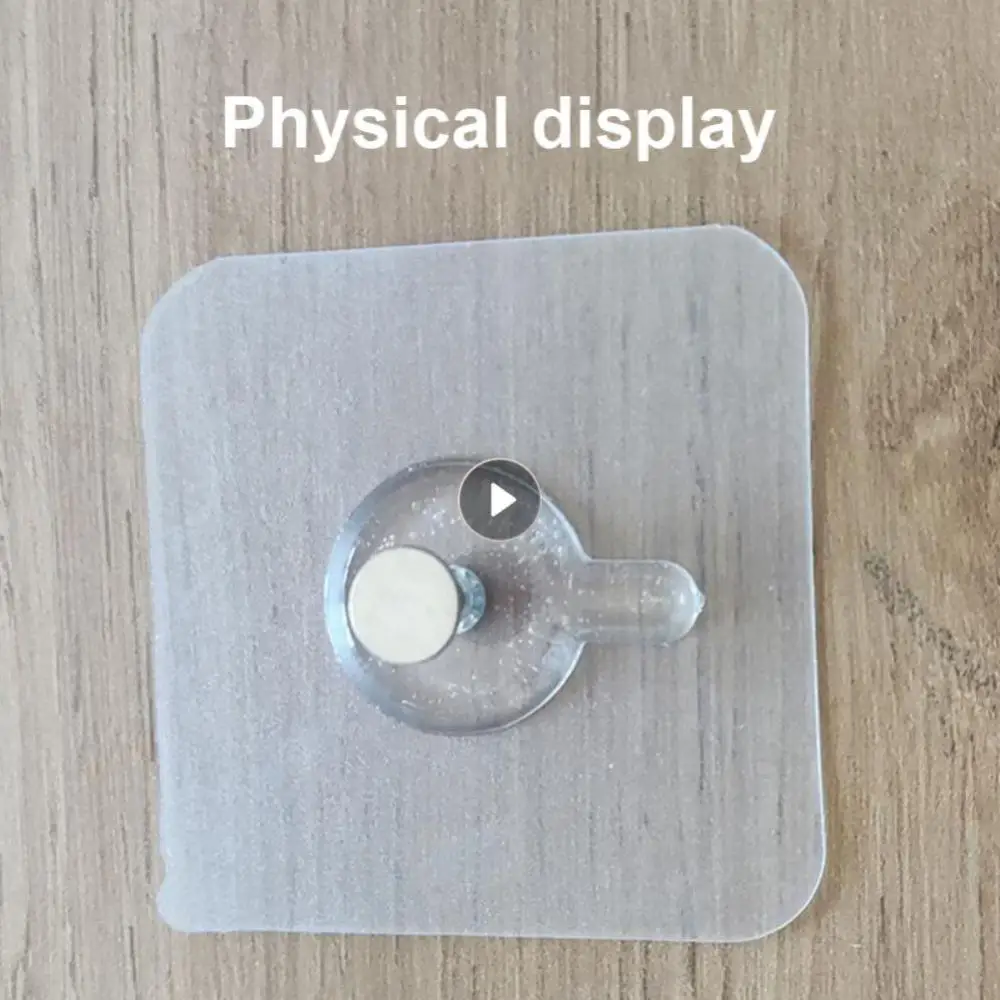 Wieszak ścienny mocny klej paznokcie trwały przezroczysty śruba z haczykiem łazienkowy do łazienki wodoodporna ściana plakat bezspoinowy ścienny hak