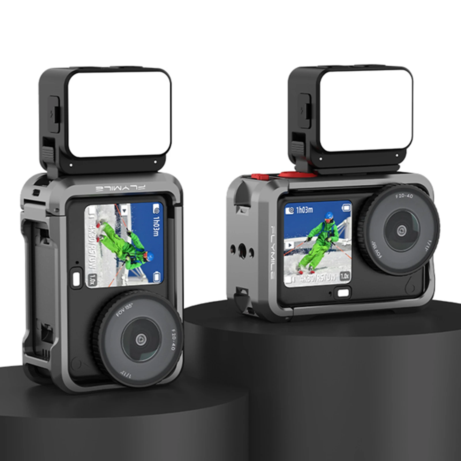 Vlogging Light LED Action Camera Video Light Magnetic Photography Fill Lighting for DJI Osmo Action 6/Osmo Nano