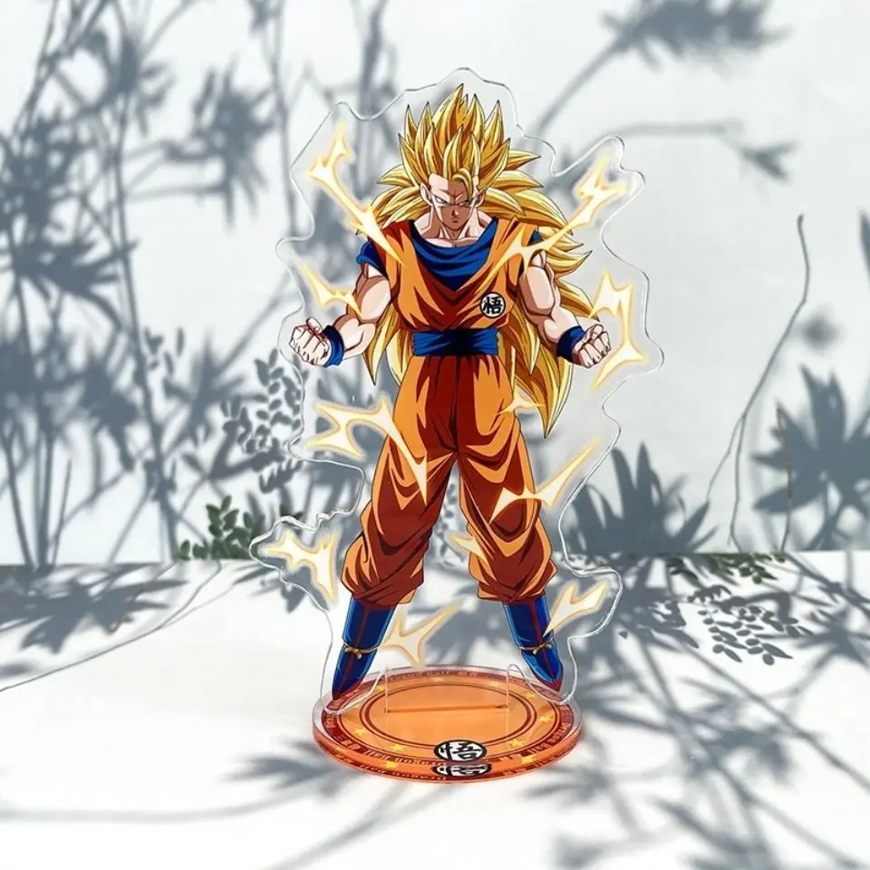 Dragon Ball Acrylic Stand Figure Son Goku Bejīta Yonsei Anime Peripheral Originality Delicate Desktop Ornament Comic Exhibition