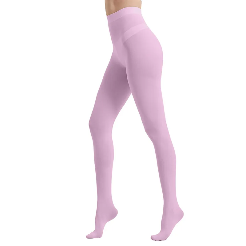 

45-75kg Design Ladies 800D Pantyhose Pink Orange Velvet Stockings Multi Color Light Leg Artifact Autumn Winter First line Crotch