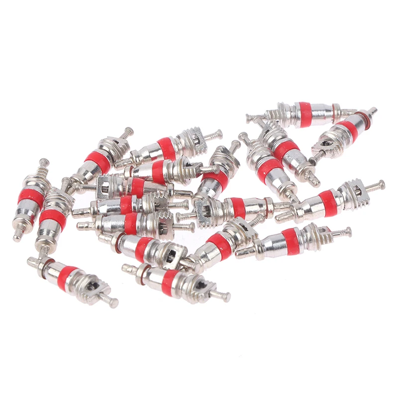 20 Pcs Zinc Alloy American Valve Core Car Truck Tire Tyre Valve Stem Core Auto Replacement Accessories