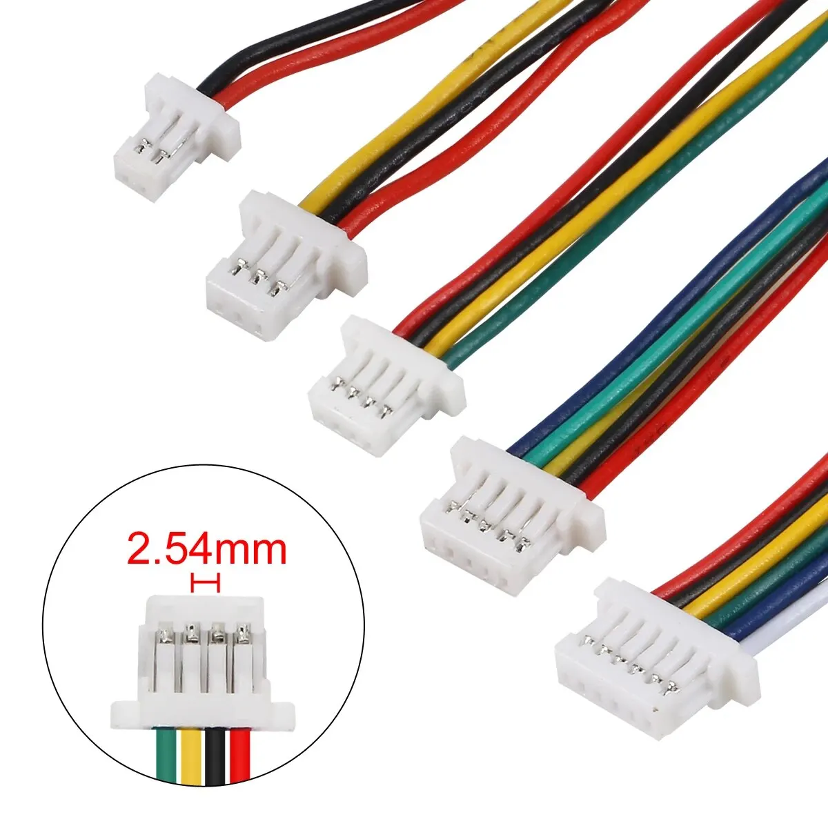 JST SH1.0 1.0mm Female to Female Jack Wire Cable Connector Double Plug JST 1.0 2/3/4/5/6 Pin Connector 28AWG Socket Terminal