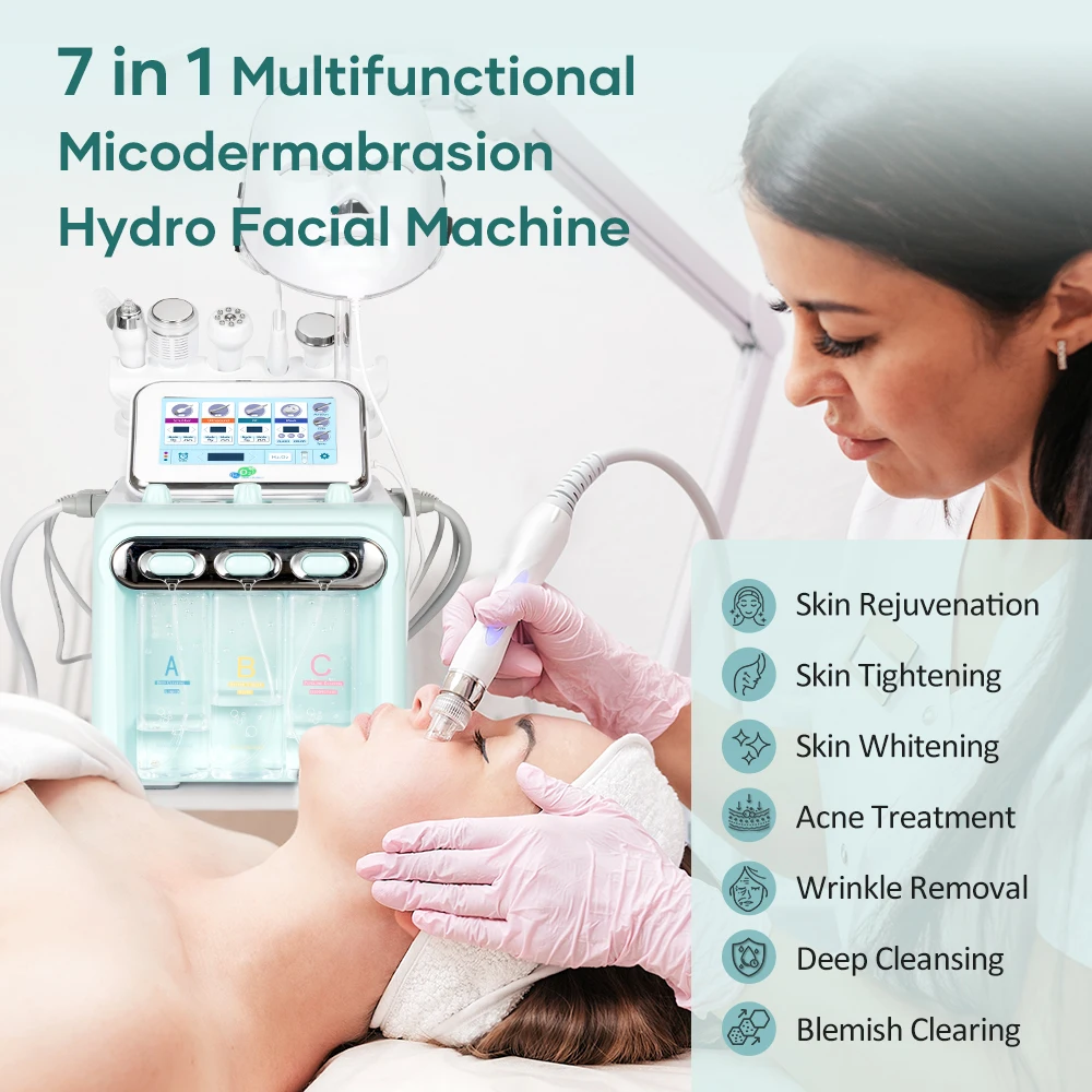 Oxygen Facial Machine Hydra Diamond Microdermabrasion Hydradermabrasion Aqua Peel Water Hydro Machine Professional Deep Cleaning