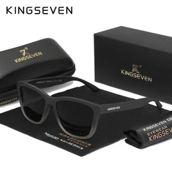 KINGSEVEN Brand Fashion Matte Sunglasses Women Men Polarized Anti-UV400 Lens Glasses TR90 Frame Luxury Outdoor Fishing Eyewear