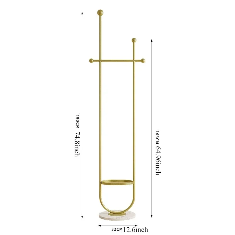 Stand Portable Clothes Rack Bedroom Floor Holder Clothes Hanger Hat Rack Home Modern Perchero De Pie Clothing Store Furniture image 6