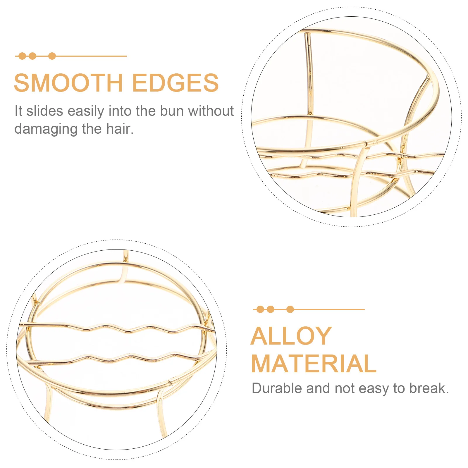 

Металлическая заколка для волос в форме чаши из сплава, держатель для волос в форме булочки, безопасная фиксация, элегантная женская заколка для волос, женская заколка для волос