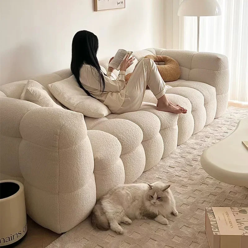 

Cozy Nordic Fancy Living Room Sofas Modern Lazy Simple Designer Lounge Sofa Floor Loveseat Sofy Do Salonu Living Room Furniture