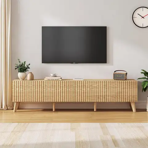 70.9” TV Stand for TVs up to 70,TV Console with Two Storage Compartments, Modern Entertainment Center with 6, Customized