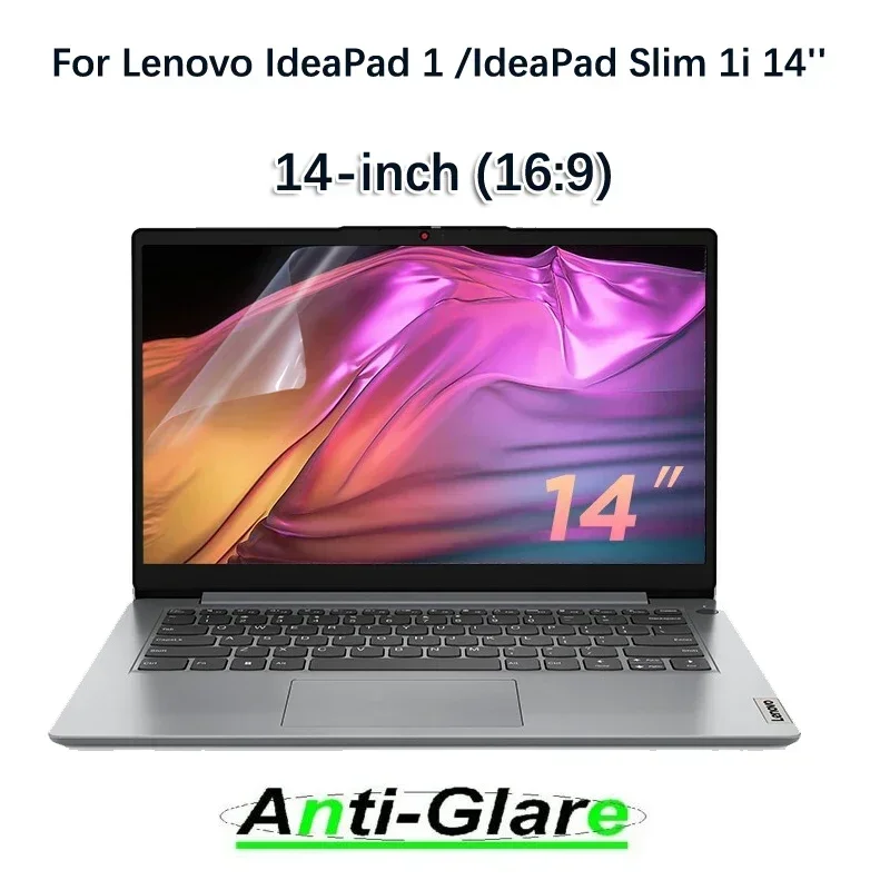2X Ultra Clear/Anti-Glare/Anti Blue-Ray Screen Protector for Lenovo IdeaPad 1/Slim 1i (14'' Gen7) Laptop 16:9
