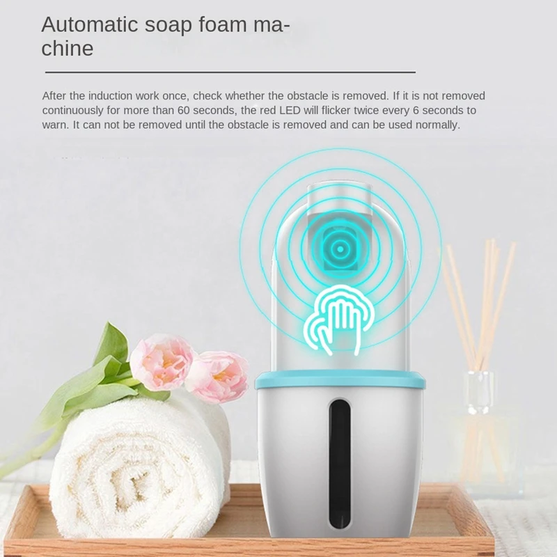 Touchless Automatic Soap Dispenser USB Charging Smart Foam Machine Home Sensor Foam Soap Dispenser Hand Sanitizer 275ML