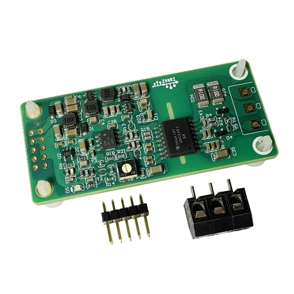 AMC3301 AMC3302 Current Isolation Module Development Board Supporting 0-5V / 0-3.3V Single-Ended / Differential Output