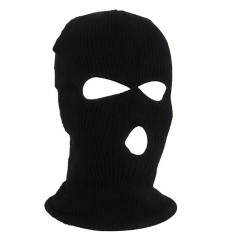 Autumn Winter Warm Mask 3 Hole Full Face Mask Ski Mask Winter Cap Balaclava Motorbike Motorcycle Helmet Full Helmet