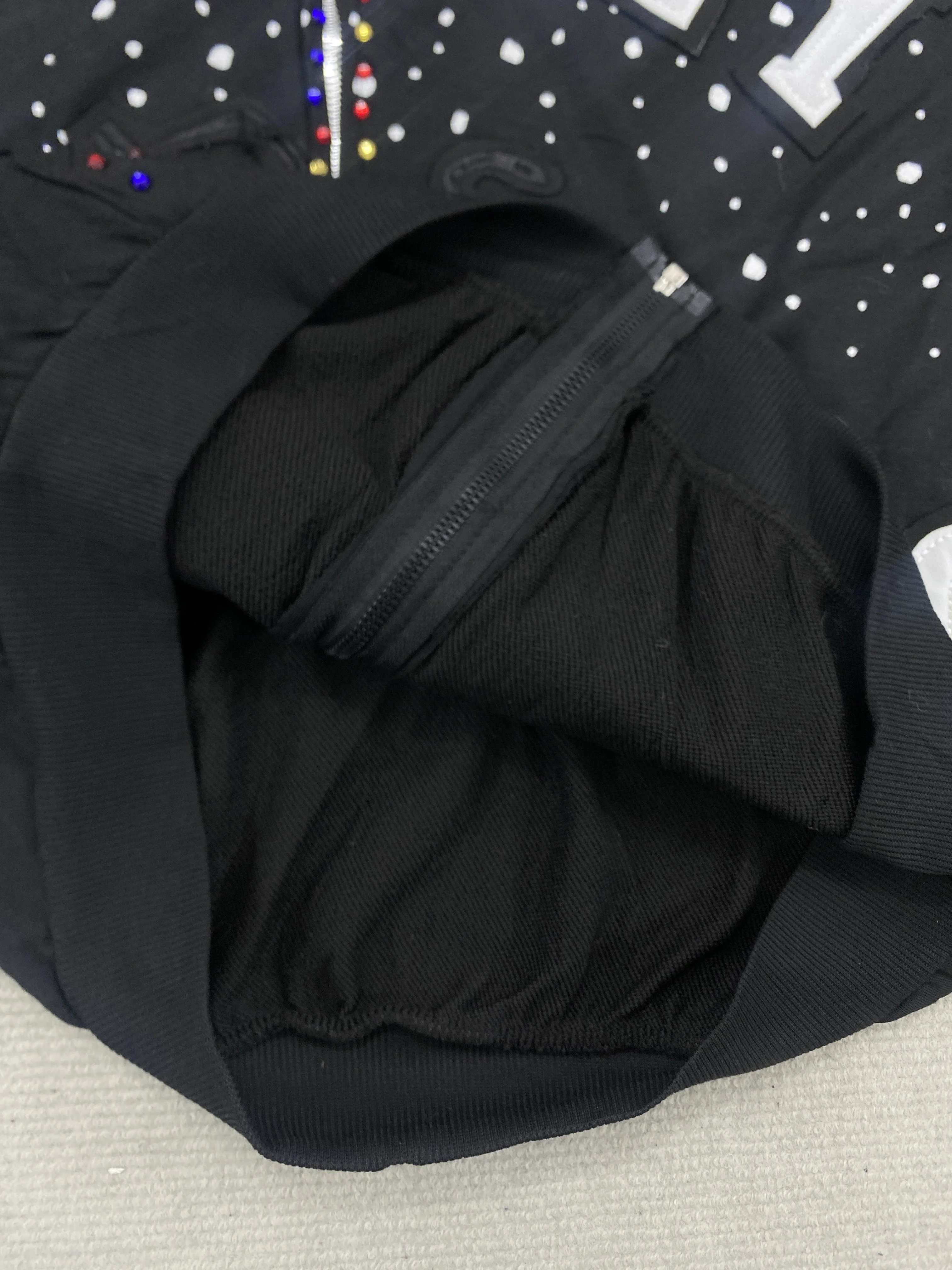 American Hip Hop All Over Whit - Embroidery Zip Up Hoodie 评论和价格