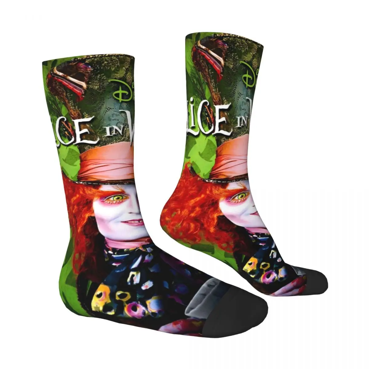 Alice In Wonderland Stockings Couple Socks Soft Trendy Socks Autumn Outdoor Anti Skid Graphic Socks Birthday Gift